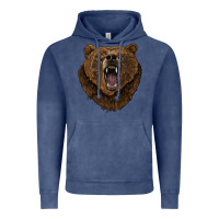 Vintage Denim bear head Vintage Hoodie - BarkalooDesign