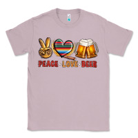 Lilac peace love beer bbs Classic Tee - BundleAndBundleShop