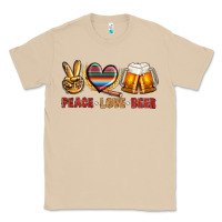 Mushroom peace love beer bbs Classic Tee - BundleAndBundleShop