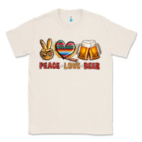 Natural peace love beer bbs Classic Tee - BundleAndBundleShop
