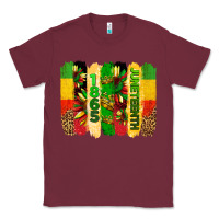 Burgundy juneteenth brushstrokes Classic Tee - BarkalooDesign