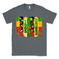 Charcoal Heather juneteenth brushstrokes Classic Tee - BarkalooDesign