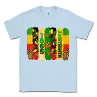 Dusty Blue juneteenth brushstrokes Classic Tee - BarkalooDesign