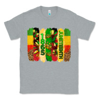 Heather Grey juneteenth brushstrokes Classic Tee - BarkalooDesign