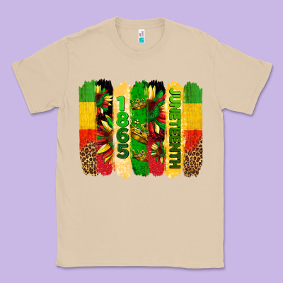 Juneteenth Brushstrokes Classic Tee Designed By Barkaloodesign