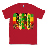 Red juneteenth brushstrokes Classic Tee - BarkalooDesign