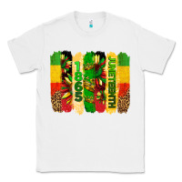 White juneteenth brushstrokes Classic Tee - BarkalooDesign