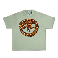 Oil Green Corn Snake Illustrations Urban Heavy Tee - LillyAllenDesigns