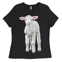Merino Wool Baby Sheep Ladies Tee | Teevron