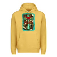 Antique Gold cross faith background Premium Hoodie - BarkalooDesign