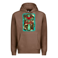 Chestnut cross faith background Premium Hoodie - BarkalooDesign
