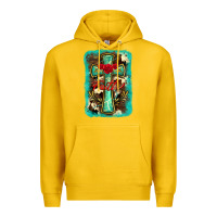 Lemon cross faith background Premium Hoodie - BarkalooDesign