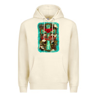 Sandshell cross faith background Premium Hoodie - BarkalooDesign