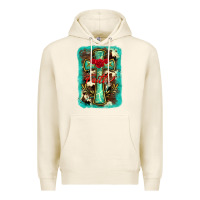 Tofu cross faith background Premium Hoodie - BarkalooDesign
