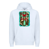 White cross faith background Premium Hoodie - BarkalooDesign