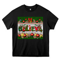 Black Christmas Believe Heavy Core Tee - BundleAndBundleShop