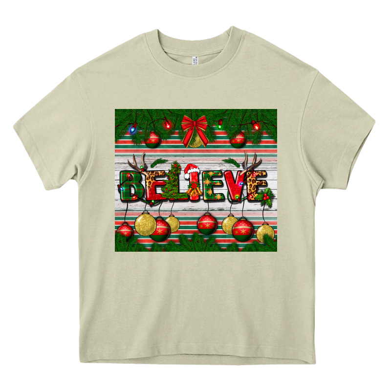 Christmas Believe Heavy Core Tee by BundleAndBundleShop | Teevron
