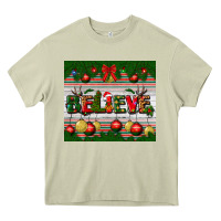 Mossy Christmas Believe Heavy Core Tee - BundleAndBundleShop