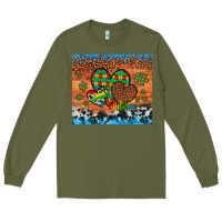 Army Green autism awareness hearts leopard cowhide Long Sleeve Tee - Artiststas