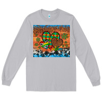Moon Dust autism awareness hearts leopard cowhide Long Sleeve Tee - Artiststas