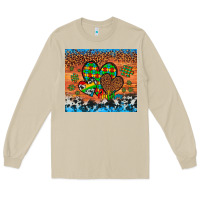 Mushroom autism awareness hearts leopard cowhide Long Sleeve Tee - Artiststas