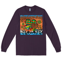 Plum autism awareness hearts leopard cowhide Long Sleeve Tee - Artiststas
