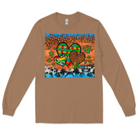 Toasted Coconut autism awareness hearts leopard cowhide Long Sleeve Tee - Artiststas