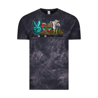 Cloud Black Peace Love Southdown Sheep Vintage Tee - LillyAllenDesigns