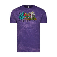 Cloud Purple Peace Love Southdown Sheep Vintage Tee - LillyAllenDesigns