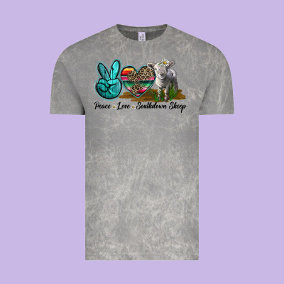 Peace Love Southdown Sheep Vintage Tee Designed By Lillyallendesigns