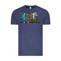 Vintage Denim Peace Love Southdown Sheep Vintage Tee - LillyAllenDesigns