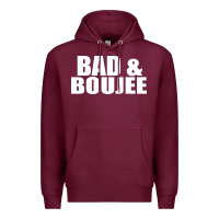 Burgundy bad & boujee Premium Hoodie - artisFamous