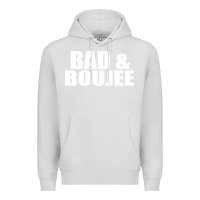 Dove Grey bad & boujee Premium Hoodie - artisFamous