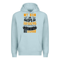 Blue Mist My Son Is Super Awesome His Stepdad Premium Hoodie - artisFamous