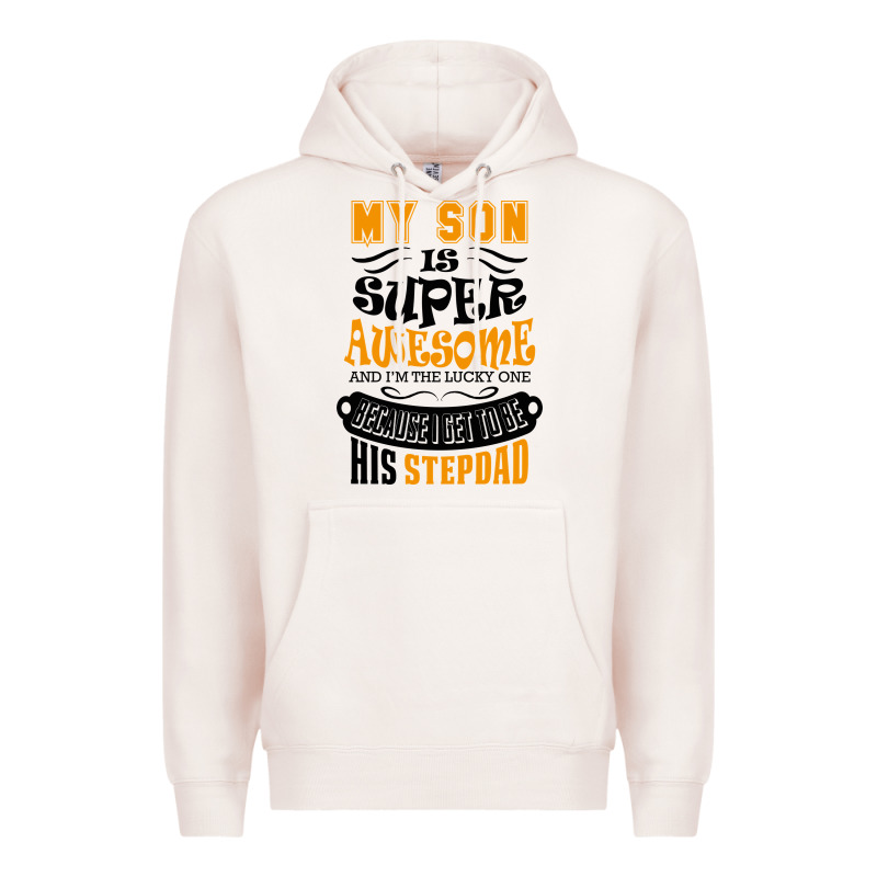 My Son Is Super Awesome His Stepdad Premium Hoodie by artisFamous | Teevron