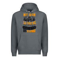 Rock My Son Is Super Awesome His Stepdad Premium Hoodie - artisFamous