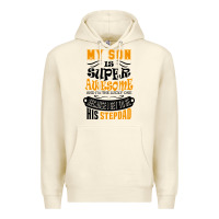 Sandshell My Son Is Super Awesome His Stepdad Premium Hoodie - artisFamous