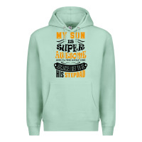 Seafoam My Son Is Super Awesome His Stepdad Premium Hoodie - artisFamous