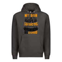 Smoke My Son Is Super Awesome His Stepdad Premium Hoodie - artisFamous