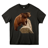 Asphalt California Grizzly Bear Heavy Core Tee - RanaPortraitStore