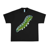 Black Papilio Machaon Caterpillar Urban Heavy Tee - LillyAllenDesigns