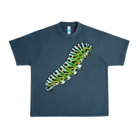 Midnight Navy Papilio Machaon Caterpillar Urban Heavy Tee - LillyAllenDesigns