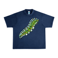 Navy Papilio Machaon Caterpillar Urban Heavy Tee - LillyAllenDesigns