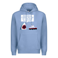 Colony Blue polite jaws Premium Hoodie - artisFamous