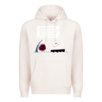 Pale Pink polite jaws Premium Hoodie - artisFamous