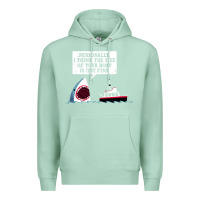 Seafoam polite jaws Premium Hoodie - artisFamous