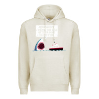 Oatmeal Heather polite jaws Premium Hoodie - artisFamous
