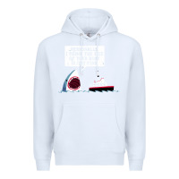 White polite jaws Premium Hoodie - artisFamous
