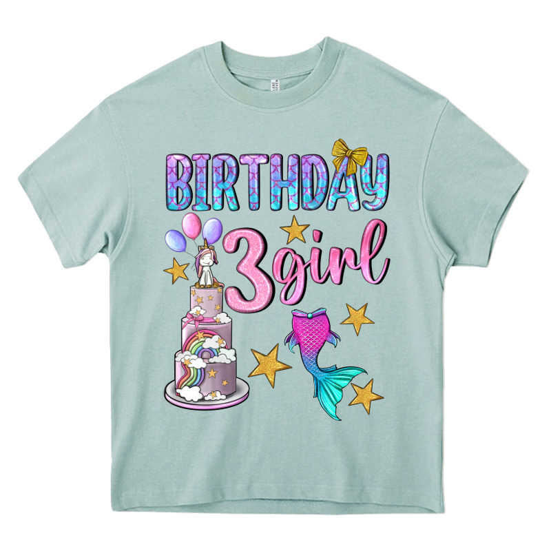 Birthday Girl 3 Heavy Core Tee by BundleAndBundleShop | Teevron