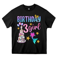 Black birthday girl 3 Heavy Core Tee - BundleAndBundleShop
